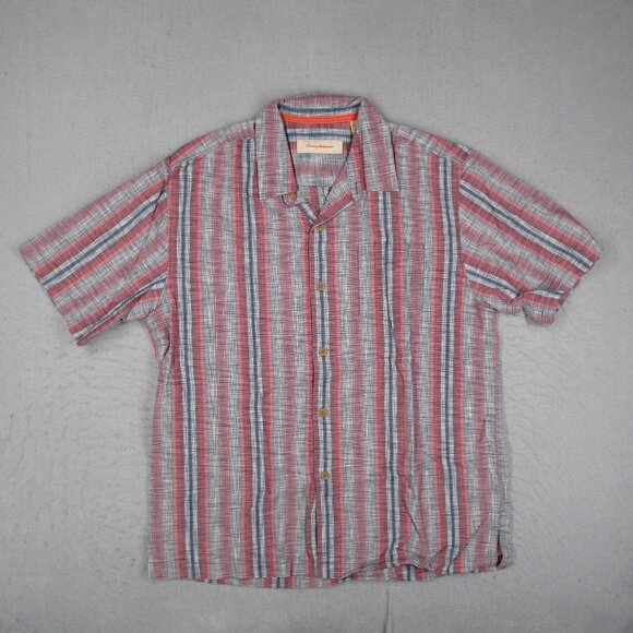 Tommy Bahama Other - Tommy Bahama Shirt Mens Large Multicolor Silk Blend Hawaiian Button Up Tiki